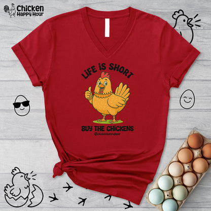 Life is Short V-Neck Tee