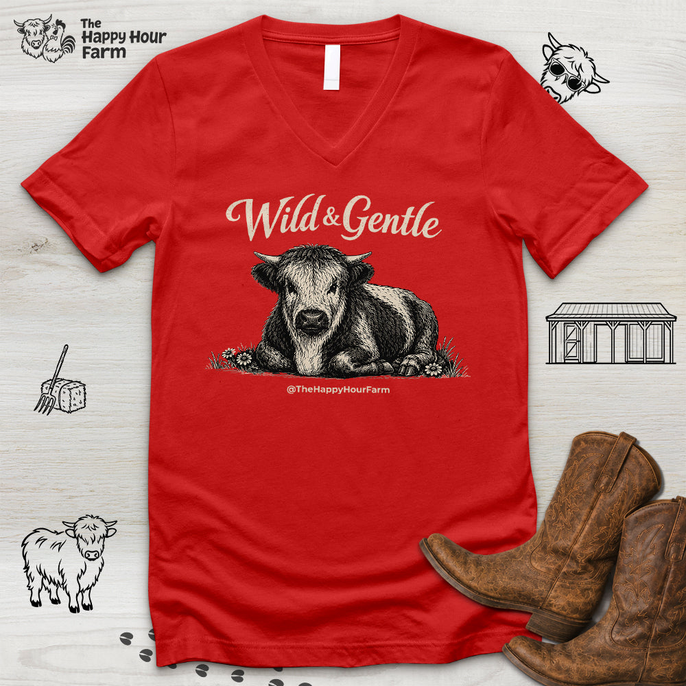 Wild & Gentle V-Neck Tee