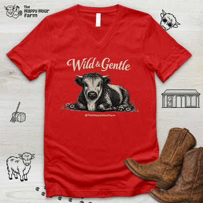 Wild & Gentle V-Neck Tee