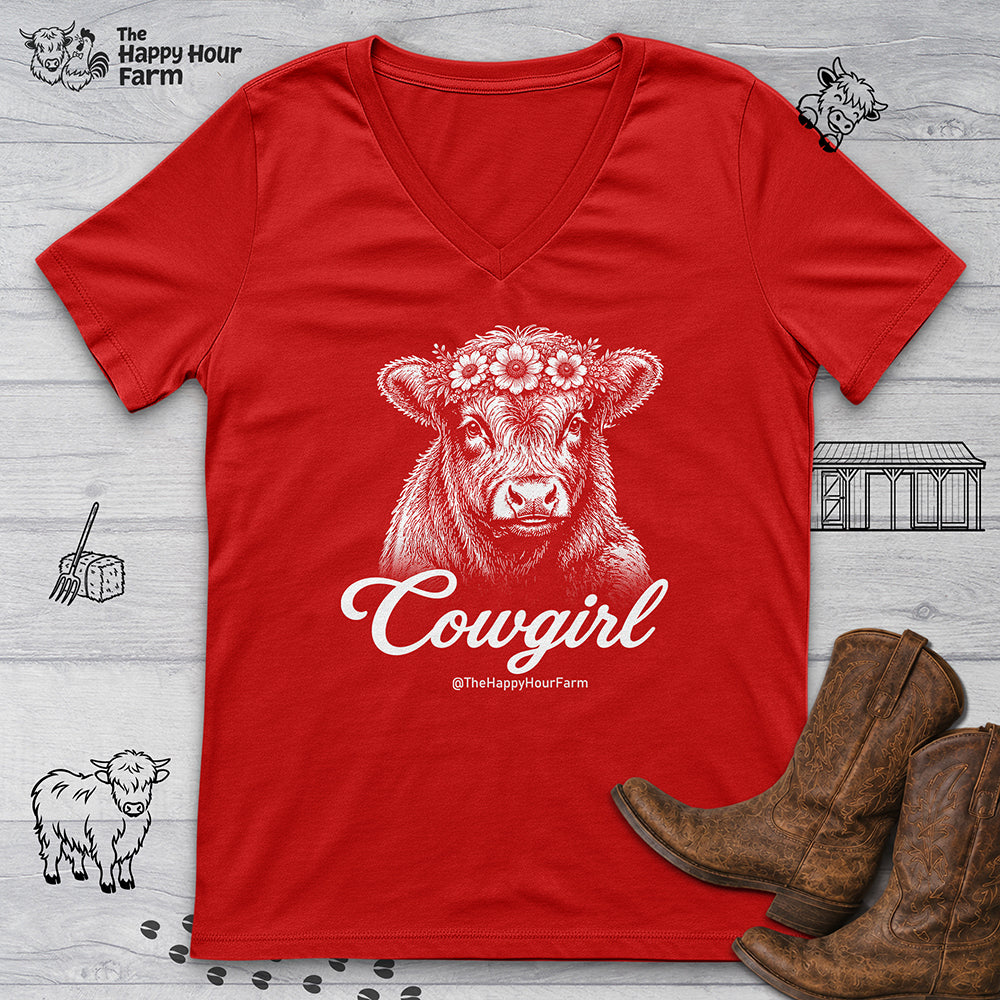 Cowgirl V-Neck Tee