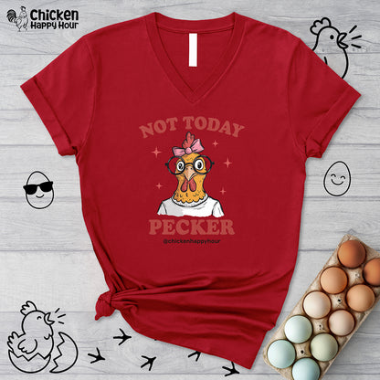 Not Today Pecker V-Neck Tee