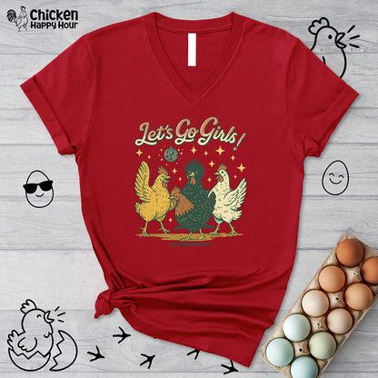 Let's Go Girls V-Neck Tee