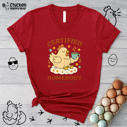 Certified Homebody V-Neck Tee