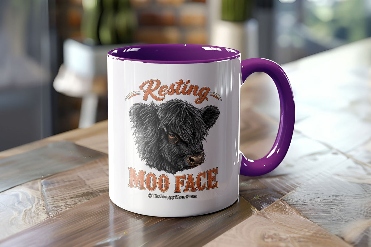 Resting MOO FACE Coffee Mug