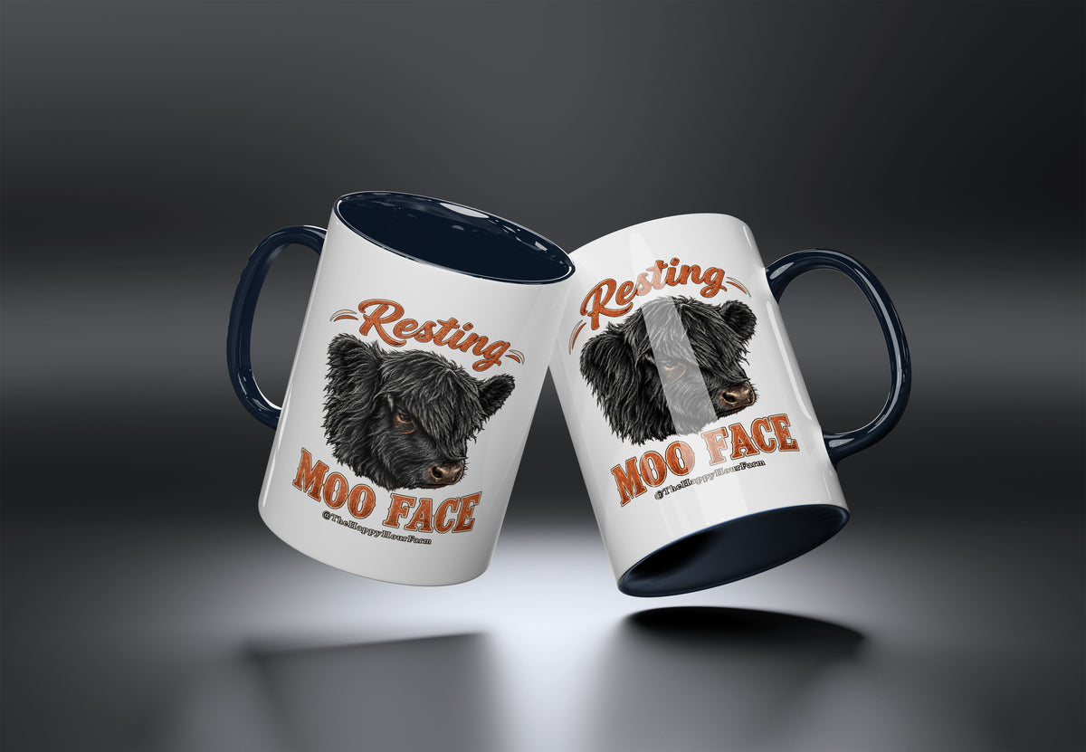 Resting MOO FACE Coffee Mug