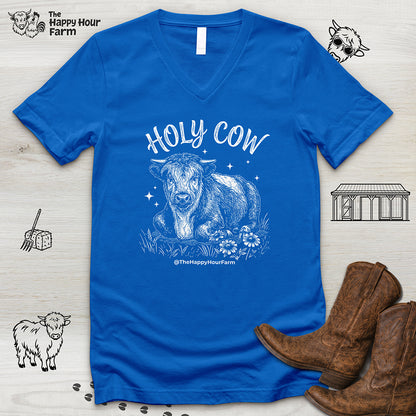 Holy Cow V-Neck Tee