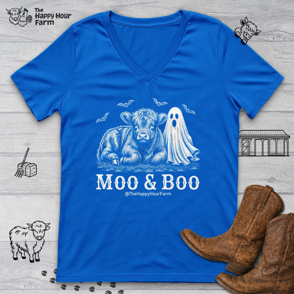Moo & Boo V-Neck Tee