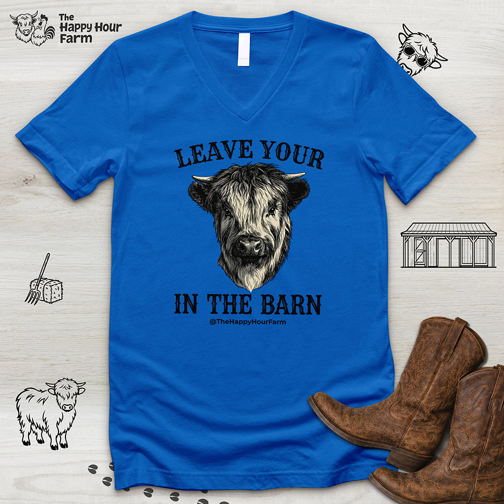 Leave Your Bull  in the Barn V-Neck Tee