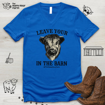 Leave Your Bull  in the Barn V-Neck Tee
