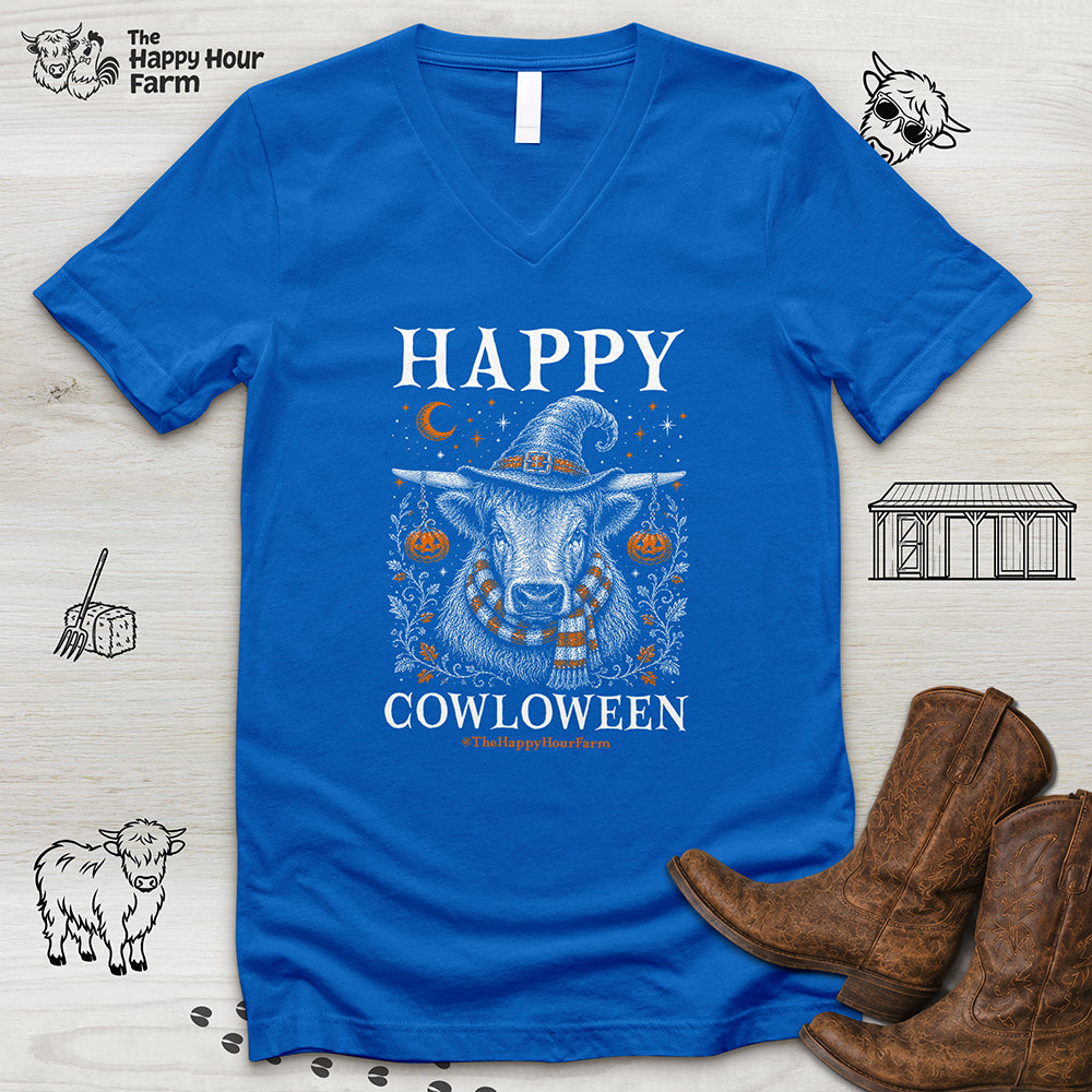 Happy COWloween V-Neck Tee