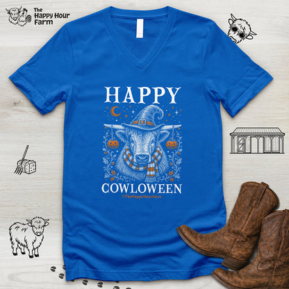 Happy COWloween V-Neck Tee