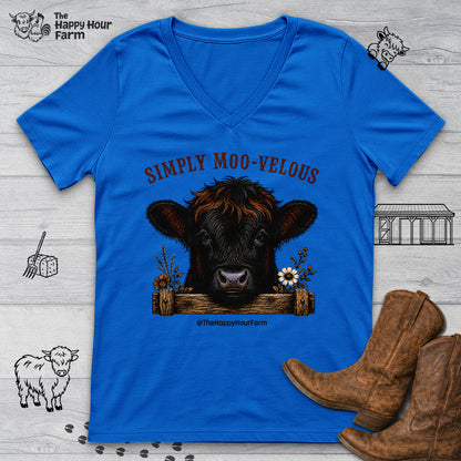 Simply Moo-Velous V-Neck Tee