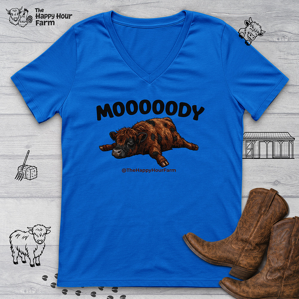 Mooooody V-Neck Tee