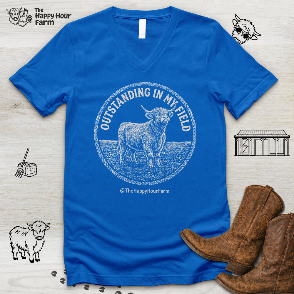 Outstanding In My Field V-Neck Tee
