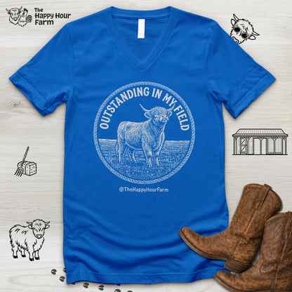 Outstanding In My Field V-Neck Tee