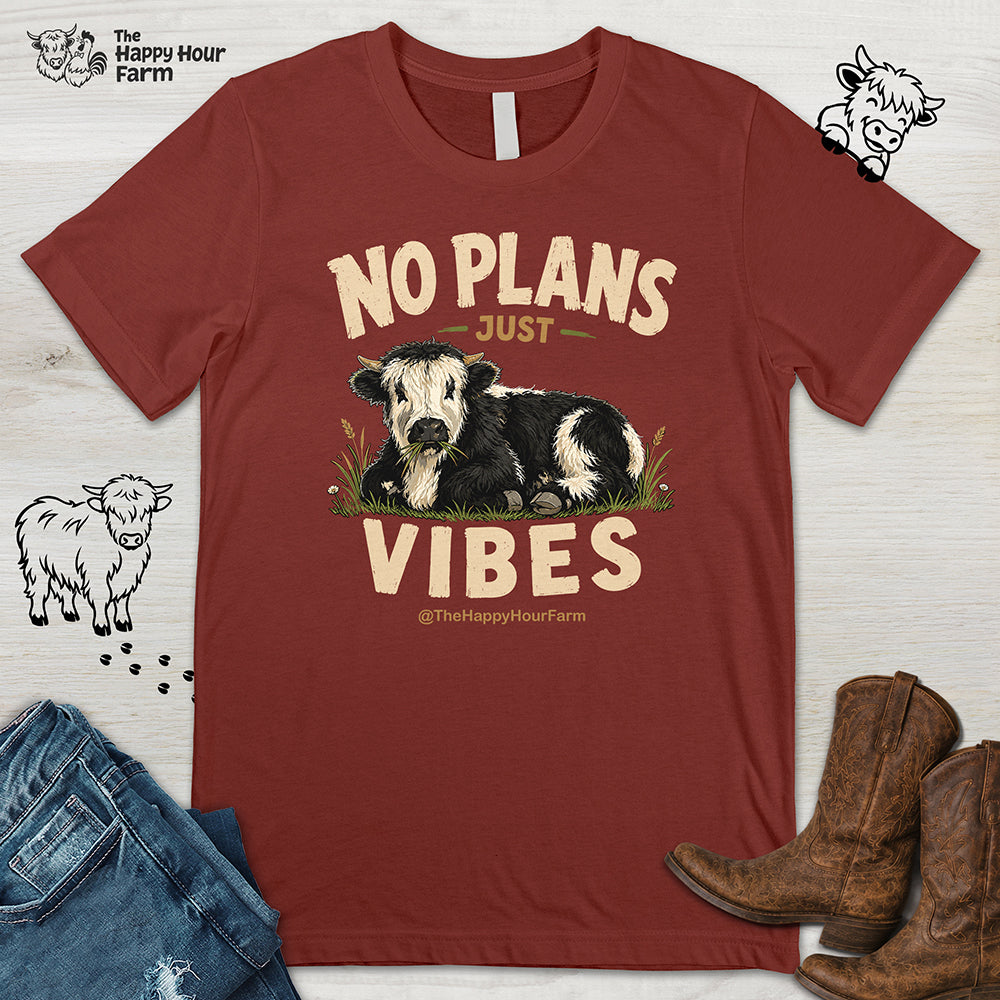 No Plan Just Vibes Unisex Tee
