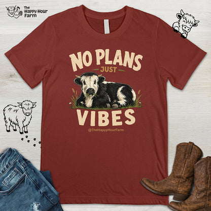 No Plan Just Vibes Unisex Tee