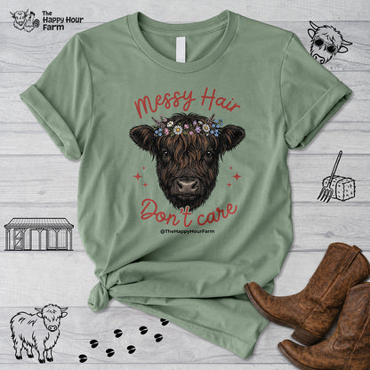 Messy Hair Don't Care Unisex Tee