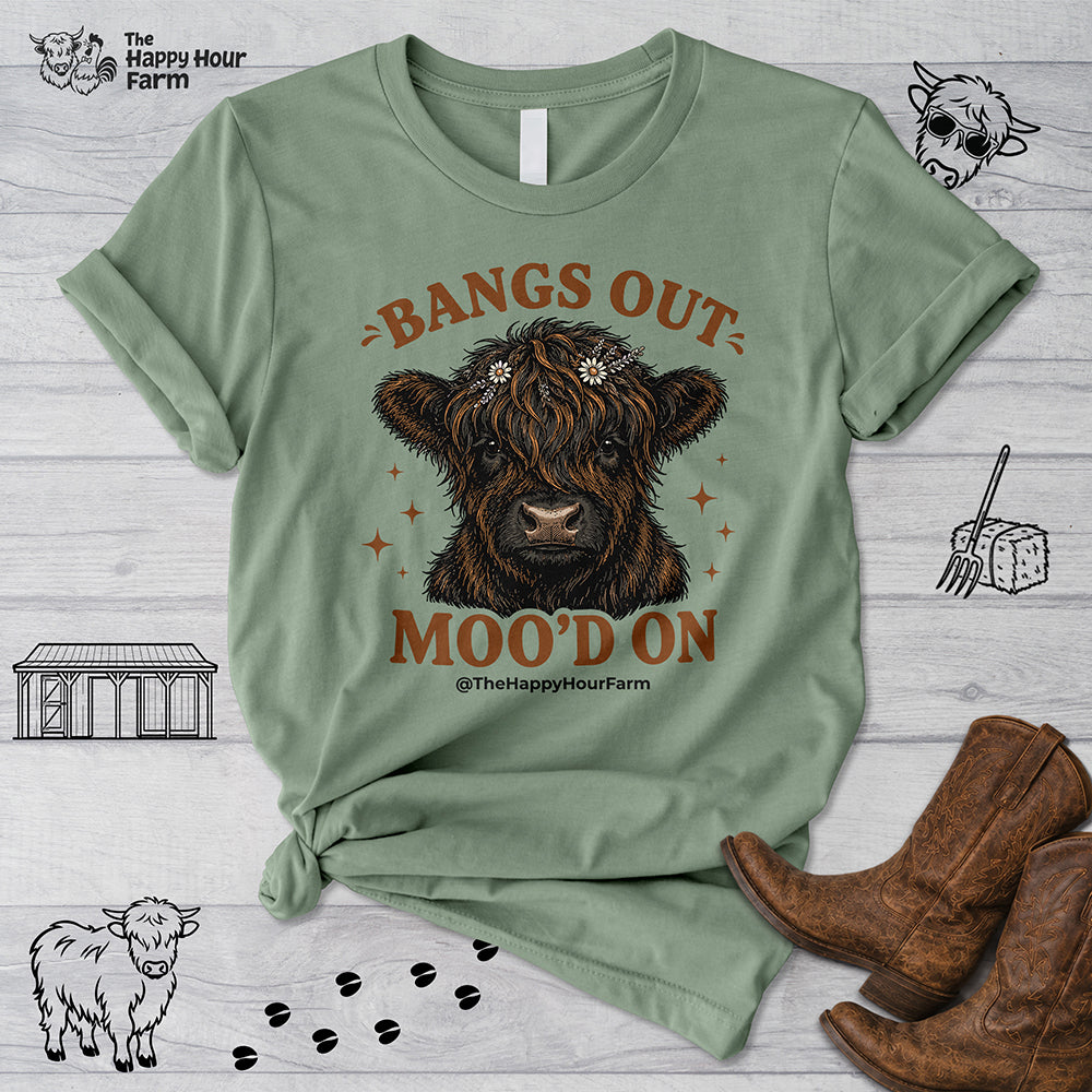 Bangs Out Moo'd On Unisex Tee