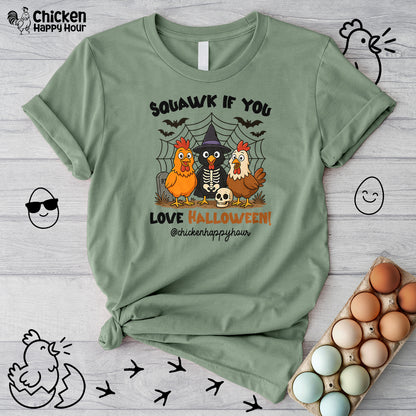Squawk If You Love Halloween Unisex Tee