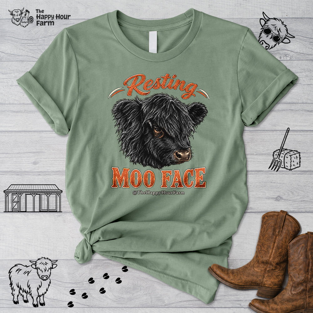 Resting MOO FACE Unisex Tee