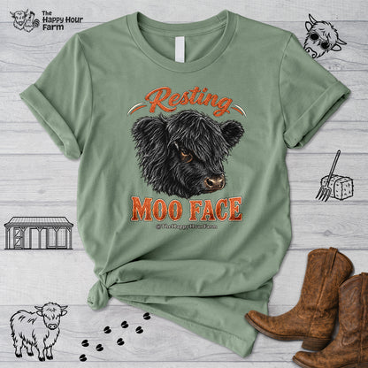 Resting MOO FACE Unisex Tee