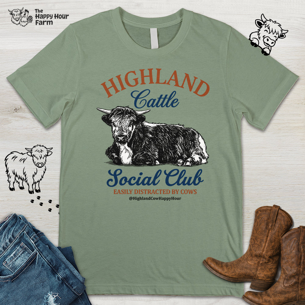 Highland Cattle Social Club Unisex Tee