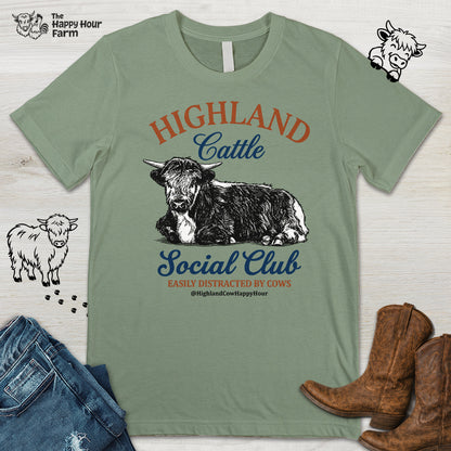 Highland Cattle Social Club Unisex Tee