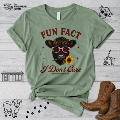 Fun Fact I Don't Care Unisex Tee