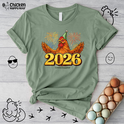New Year Chicken 2026 Unisex Tee