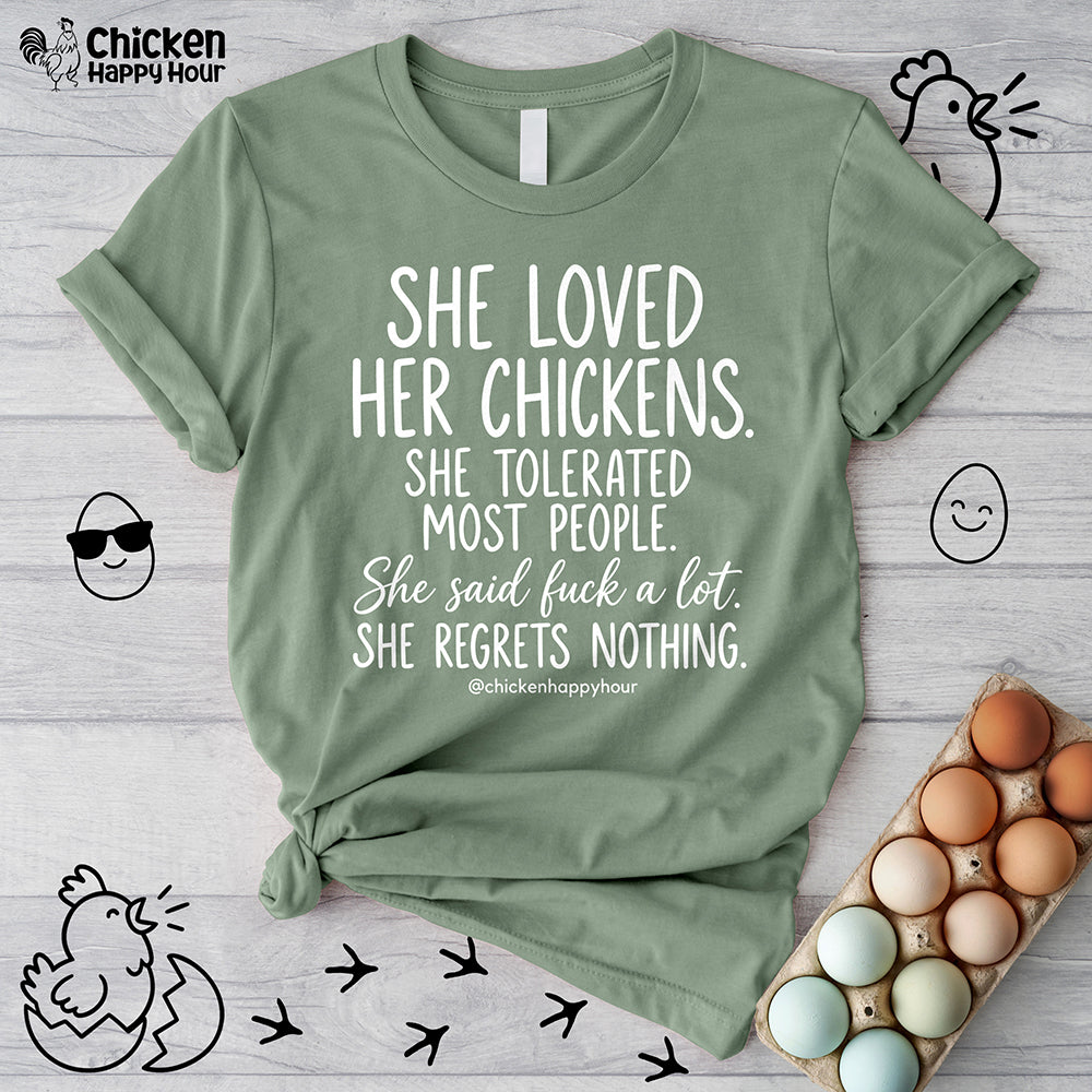 She Loved Her Chickens Unisex Tee