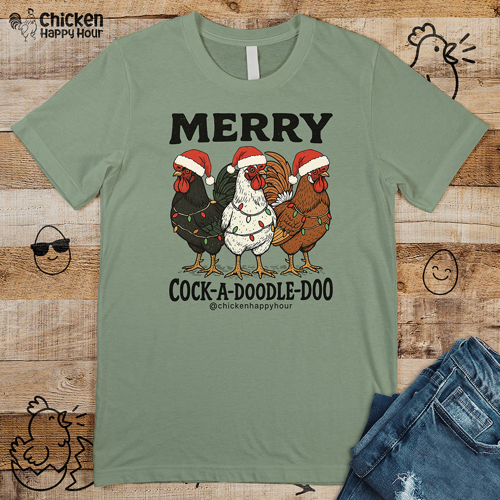 Merry Cock  a Doodle Doo Unisex Tee