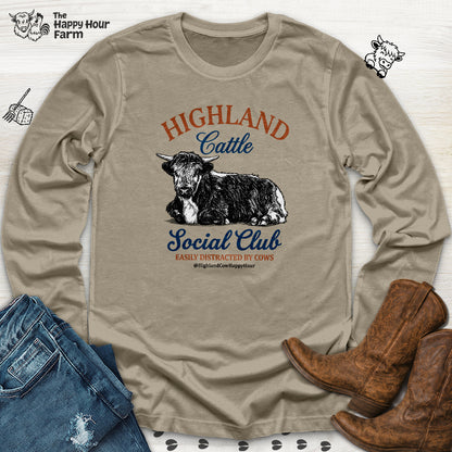 Highland Cattle Social Club Long Sleeve