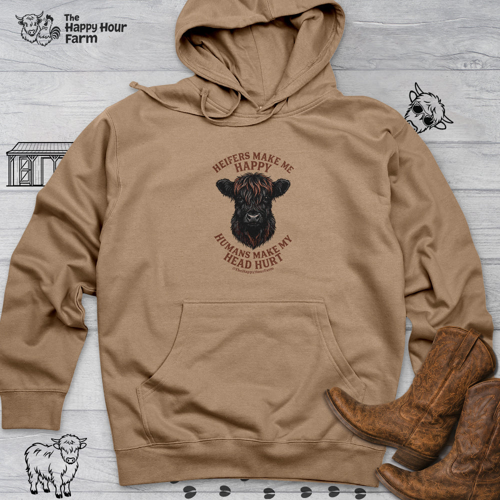 Heifer Маkе Me Happy Hooded Sweatshirt