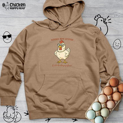 Hatched With Attitude Hooded Sweatshirt