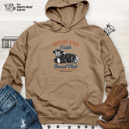 Highland Cattle Social Club Hooded Sweatshirt