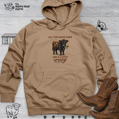 All the Good Ones Are a Little Crazy Hooded Sweatshirt