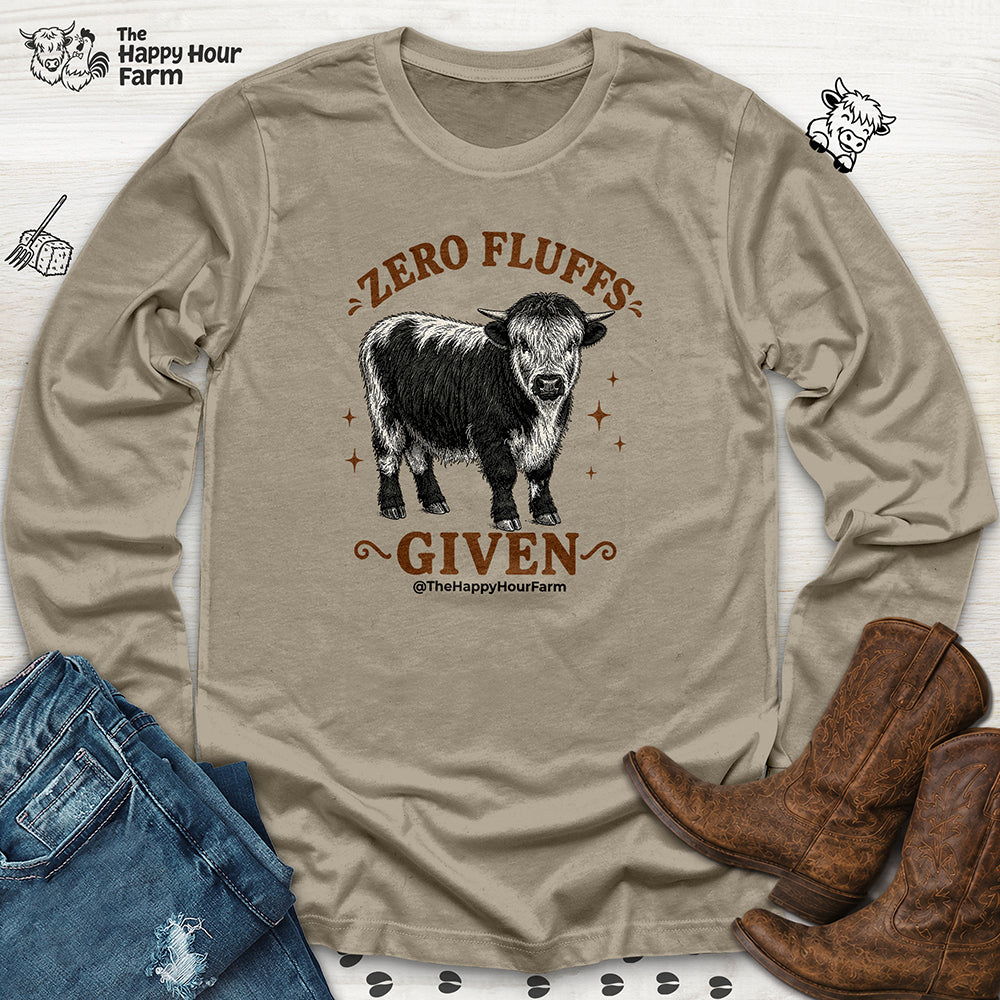 Zero Fluffs Given Long Sleeve