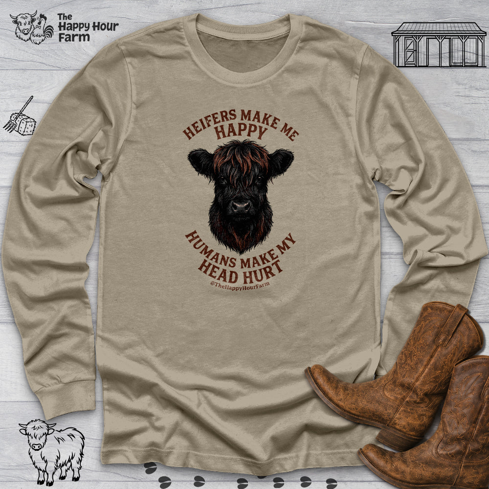 Heifer Маkе Me Happy Long Sleeve