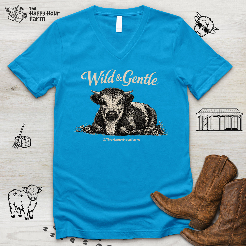 Wild & Gentle V-Neck Tee
