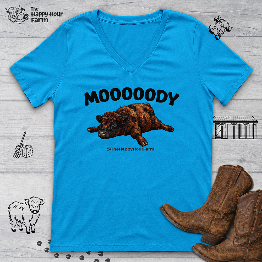 Mooooody V-Neck Tee