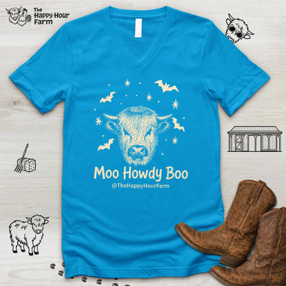 Moo Howdy Boo V-Neck Tee