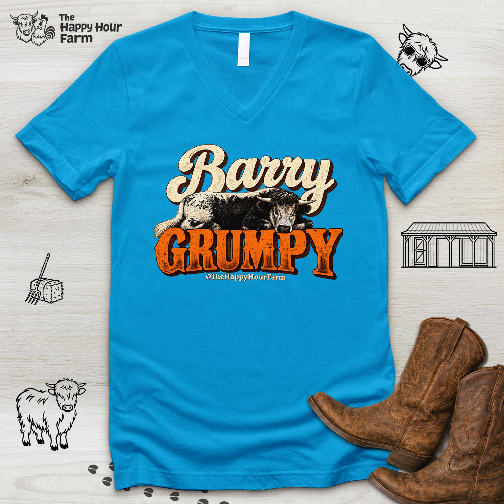 Barry Grumpy V-Neck Tee