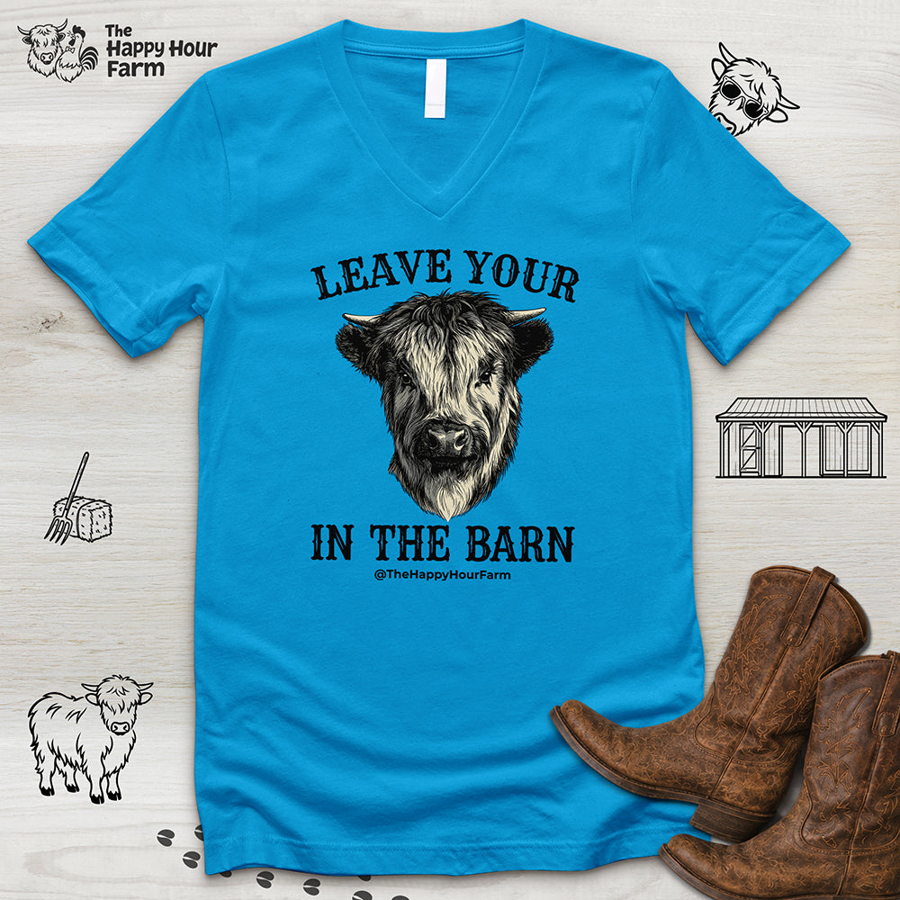 Leave Your Bull  in the Barn V-Neck Tee
