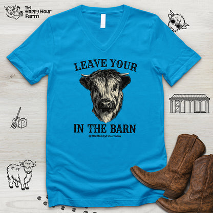 Leave Your Bull  in the Barn V-Neck Tee