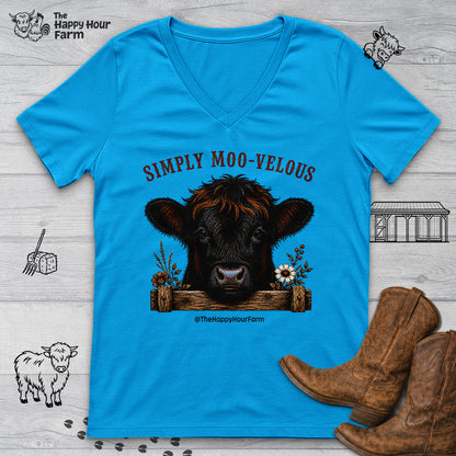 Simply Moo-Velous V-Neck Tee