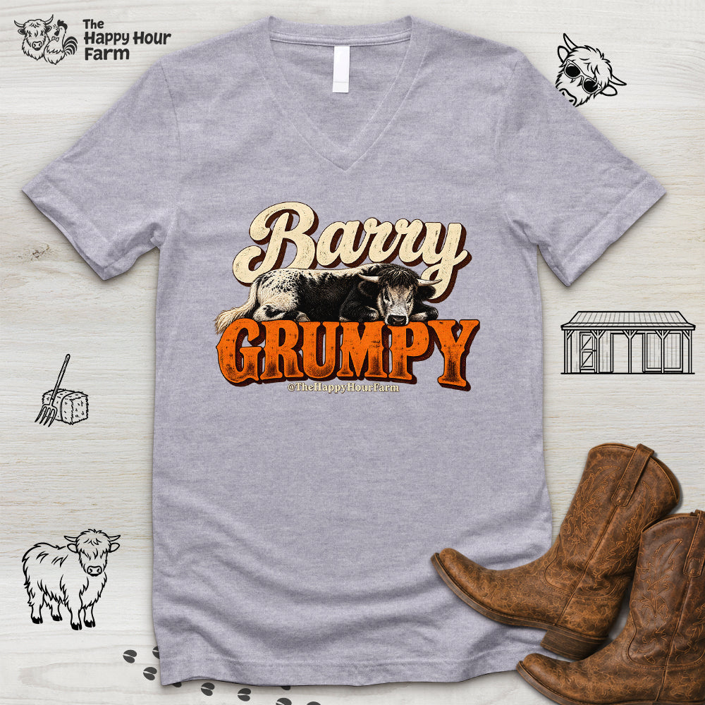 Barry Grumpy V-Neck Tee