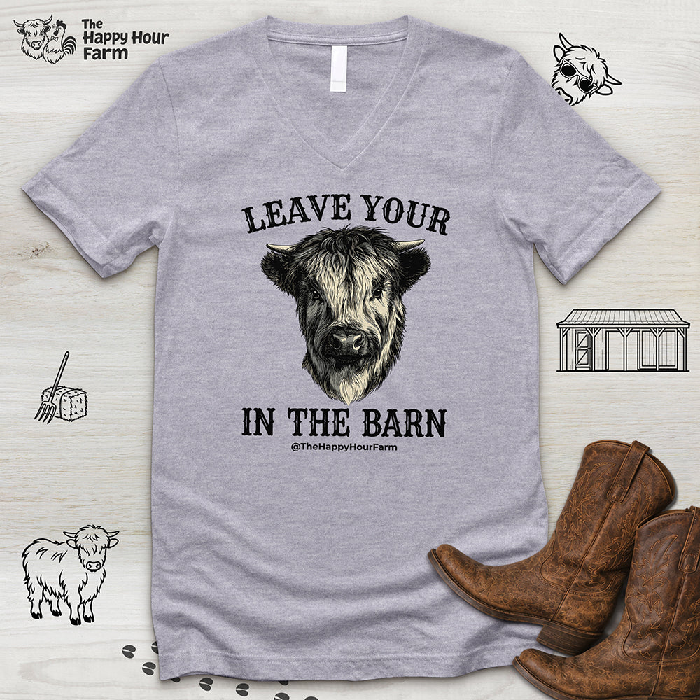 Leave Your Bull  in the Barn V-Neck Tee