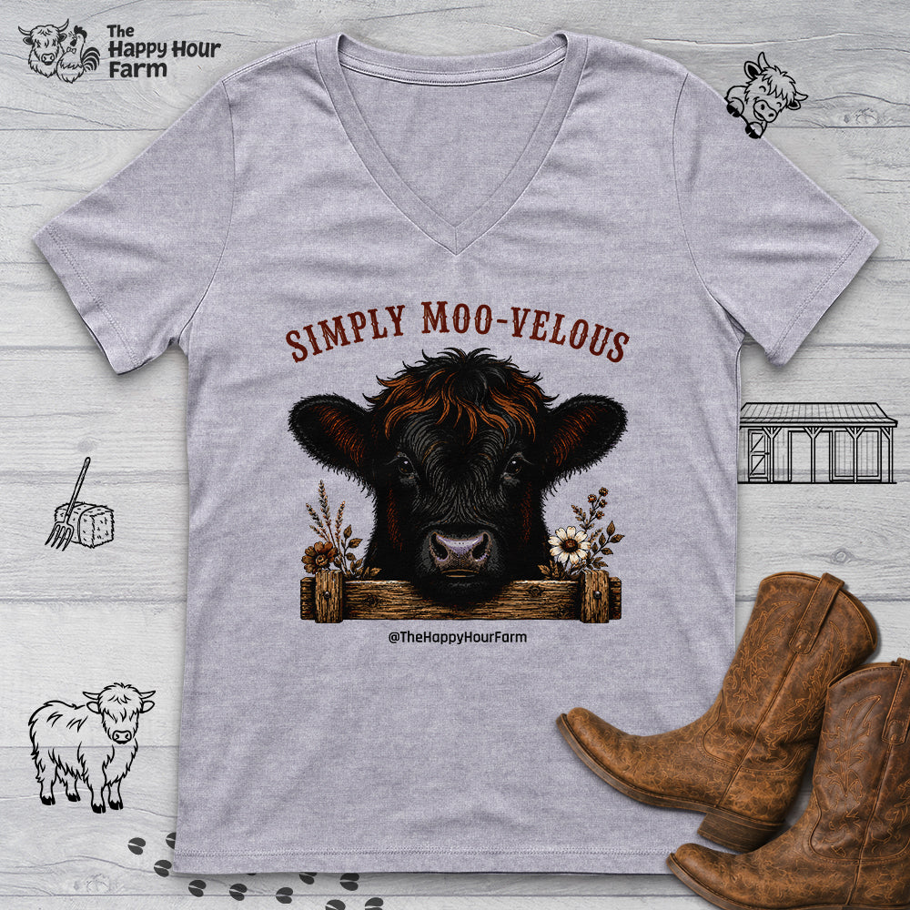 Simply Moo-Velous V-Neck Tee