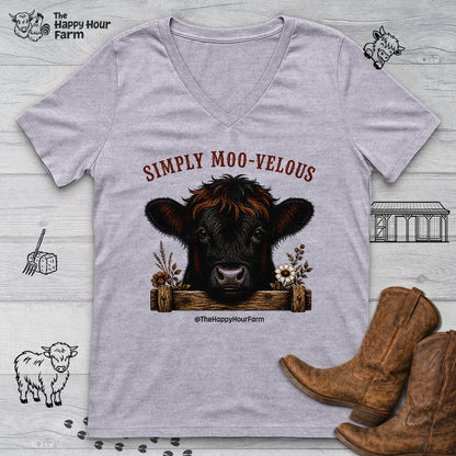 Simply Moo-Velous V-Neck Tee